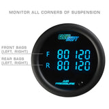 GlowShift Gauges GlowShift Gauges 10 Color Digital Quad Air Pressure Gauge GS-TCD13-Quad