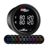 GlowShift Gauges 10 Color Digital Quad Air Pressure Gauge | GS-TCD13-Quad