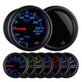 GlowShift Gauges Tinted 7 Color 30 PSI Boost/Vacuum Gauge GS-T701