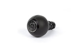 BFI Heavy Weight Shift Knob - Smooth Black Nappa Leather | Black Anodized (VW/Audi DSG & Automatic) | GS2DGSH