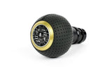 BFI Heavy Weight Shift Knob SCHWARZ - Air Leather - Gold Top (VW/Audi Fitment) | GS2S-G