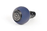 BFI GS2 Heavy Weight Shift Knob - Porsche Maritime Blue Air Leather - Black Anodized (MINI Fitment) | GS2SMTMINI