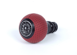 BFI BFI GS2 Heavy Weight Shift Knob - Magma Red Air Leather - Black Anodized (Audi R8 - M8x1.25) GS2SMA