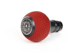 BFI Heavy Weight Shift Knob | Rosso Centaurus Leather | Black Anodized (VW/Audi Fitment) | GS2SRC