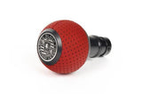 BFI GS2 Heavy Weight Shift Knob - Rosso Centaurus Air Leather - Black Anodized (MINI Fitment) | GS2SRCMINI