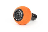 BFI Heavy Weight Shift Knob - Orange Alcantara / Black Anodized (VW/Audi Fitment) | GS2SUO