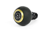 BFI Heavy Weight Shift Knob Black Anodized - Air Leather - Gold Top (981 / 991 Porsche Fitment) | GS2P91S-G