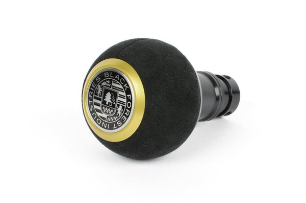 BFI GS2 Heavy Weight Shift Knob - Black Alcantara - Black Anodized - Gold Top  (Audi R8 - M8x1.25) | GS2SUA-G