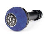 BFI Heavy Weight Shift Knob SCHWARZ - Golf Ball - Blue Alcantara (VW/Audi Fitment) | GSBSLU
