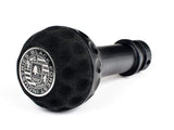 BFI Heavy Weight Shift Knob SCHWARZ - Golf Ball - Black Alcantara (VW/Audi Fitment) | GSBSU