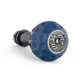 BFI BFI Heavy Weight Shift Knob Schwarz - Maritime Blue Leather - Golf Ball GSBSMT