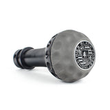 BFI BFI GSB Heavy Weight Shift Knob - Graphite Gray Nappa Leather - Black Anodized GSBS4
