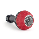 BFI BFI Heavy Weight Shift Knob Schwarz - Rosso Centaurus Leather - Golf Ball GSBSRC