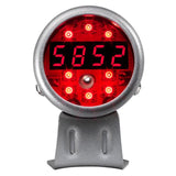 GlowShift Gauges GlowShift Gauges Silver & Red LED Digital Tachometer & Shift Light GS-DTSR