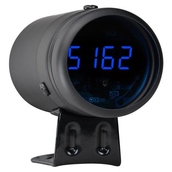 GlowShift Gauges Black & Blue LED Digital Tachometer & Shift Light | GS-DTBB