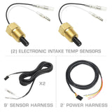 GlowShift Gauges GlowShift Gauges 10 Color Digital Dual Intake Temperature Gauge GS-TCD20