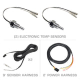 GlowShift Gauges GlowShift Gauges 10 Color Dual Digital Temperature Gauge GS-TCD-DT