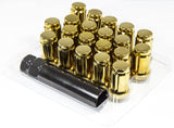 Aodhan 12x1.5 / Gold Aodhan 6 Spline Wheel Lug Nuts 19mm (SPL35) - Set of 20 AHLNSPL351215GD
