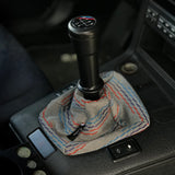 Grey Naugahyde Manual Shift Boot – Universal Fit For M/T Gear Shifter Cover – SICKSPEED SS8748