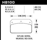 Hawk Hawk Wilwood DTC-60 Brake Pads HB540G.490
