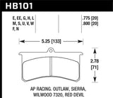Hawk Hawk HP+ Street Brake Pads HB101N.800
