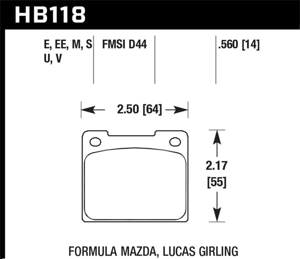 Hawk 20-21 Corvette C8 Z51 Street HP+ Front Brake Pad main image 0