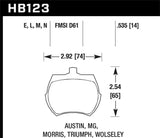 Hawk Hawk 64-70 Austin Healey Sprite Front ER-1 Brake Pads HB123D.535