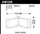 Hawk Hawk 15-17 Ford Mustang DTC-70 Compound Rear Brake Pads HB904U.630