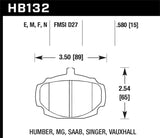 Hawk Hawk 62-81 MG MGB Black Race Front Brake Pads HB132M.580