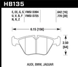 Hawk Hawk 84-92 BMW 318i / 87-93 BMW 325i (w/ Girling/ATE Calipers) Blue 42 Front Brake Pads HB195EE.640