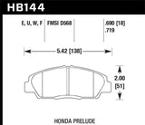 Hawk Hawk 91-93 BMW M5/95-02 DTC-70 Race Front Brake Pads HB135U.760
