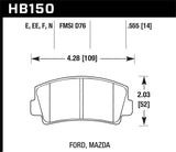 Hawk Hawk 69-81 Chevy Camaro Blue 9012 Front Brake Pads HB103E.590