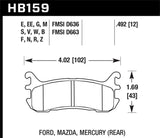 Hawk Hawk 92-95 BMW 325is DTC-50 Race Rear Brake Pads HB227V.630