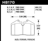 Hawk Hawk 1999 Ferrari F355 Front ER-1 Brake Pads HB170D.650
