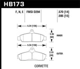 Hawk Hawk HP+ Street Brake Pads HB173N.570