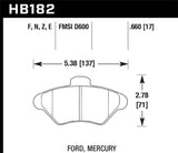 Hawk Hawk Buick / Cadillac / Chevrolet / GMC / Isuzu / Oldsmobile / Pontiac Blue 9012 Race Brake Pads HB119E.594