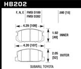Hawk Hawk 79-84 Mazda B2000 / 70-74 RX-2 / 74-78 RX-4 / 79-85 RX-7 Blue 9012 Front Race Brake Pads HB150E.555