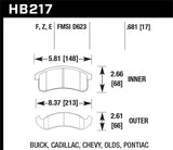 Hawk Hawk Performance Ceramic Street Brake Pads HB217Z.681