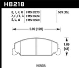Hawk Hawk 88-89 Civic Si / 92-00 Civic CX / 88-00 DX / 98-00 GX HT-10 Race Front Brake Pads HB218S.583