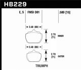 Hawk Hawk 70-73 Triumph Stag Front ER-1 Brake Pads HB229D.580