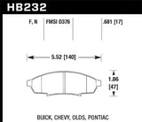 Hawk Hawk HPS Street Brake Pads HB232F.681