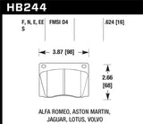 Hawk Hawk 72-74 Jaguar XJ12 / 72-75 XJ6 HT-10 Race Front Brake Pads HB244S.624