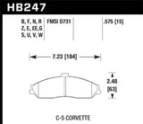 Hawk Hawk 04-09 Cadillac XLR Front ER-1 Brake Pads HB247D.575