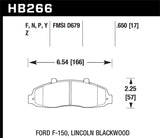 Hawk Hawk LTS Street Brake Pads HB266Y.650