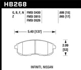 Hawk Hawk 02-08 Mini Cooper DTC-60 Race Front Brake Pads HB444G.685