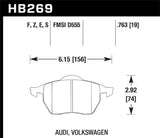 Hawk Hawk HPS Street Brake Pads HB269F.763B