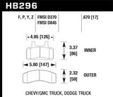 Hawk Hawk Super Duty Street Brake Pads HB296P.670