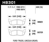 Hawk Hawk LTS Street Brake Pads HB301Y.630