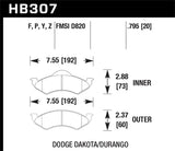 Hawk Hawk Super Duty Street Brake Pads HB307P.795