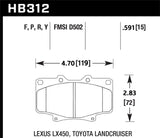 Hawk Hawk LTS Street Brake Pads HB312Y.591